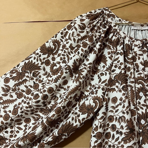 Smith & Quinn | Honey Dress in Dirty Dancing Button Front Balloon Sleeve Size M - Picture 6 of 10